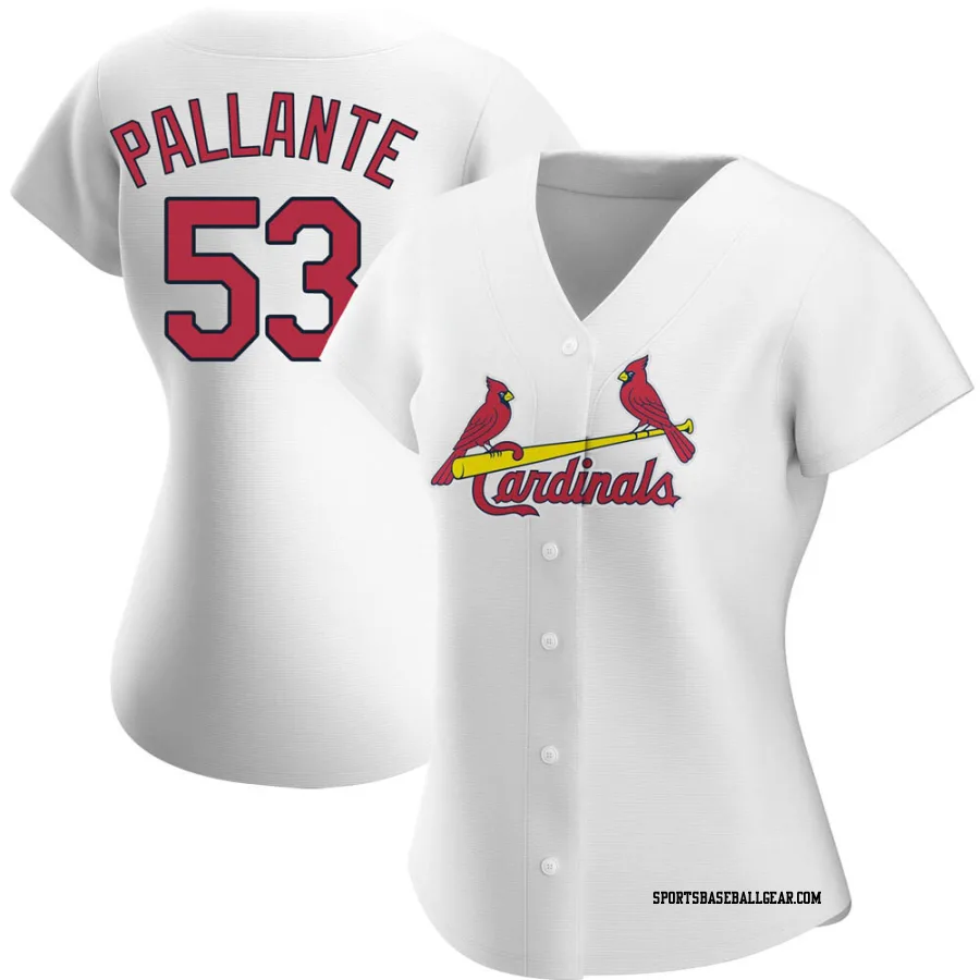 Andre Pallante Women's St. Louis Cardinals White Replica Home Jersey