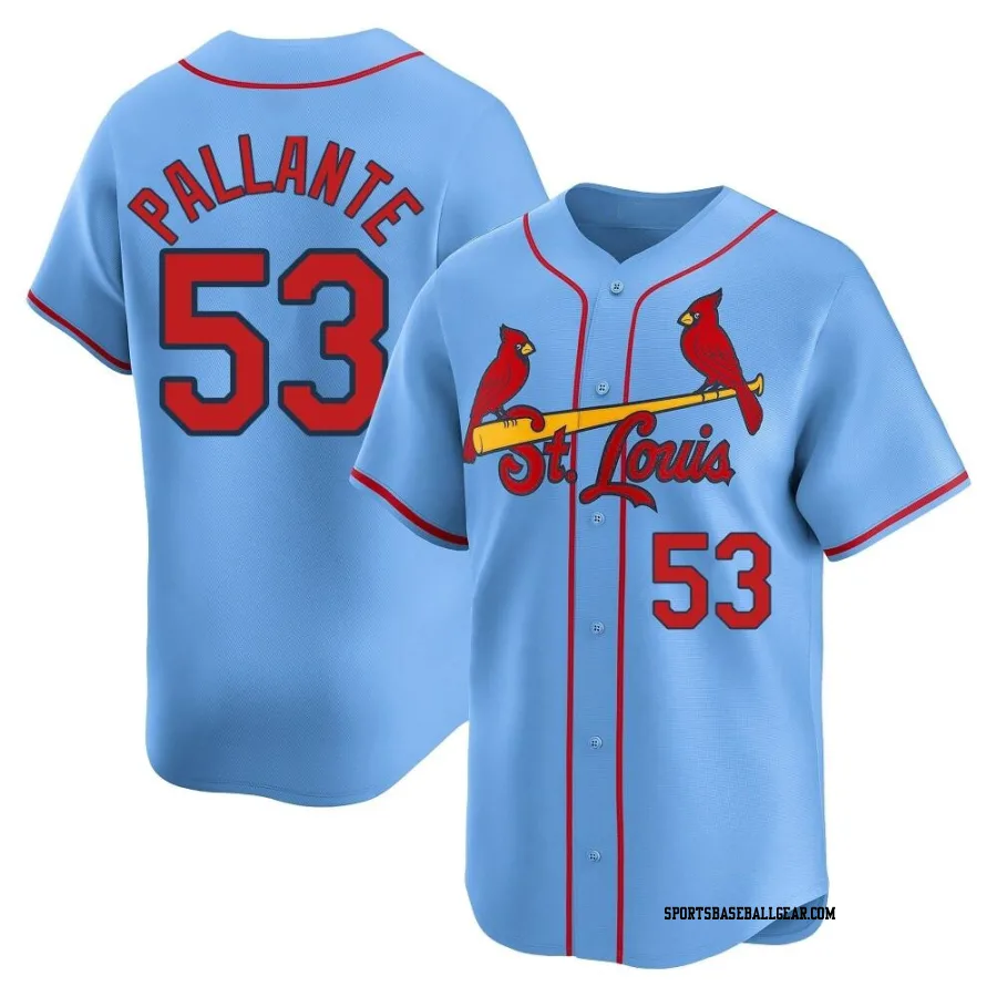 Andre Pallante Youth St. Louis Cardinals Light Blue Limited Alternate Jersey