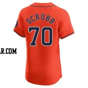 Andre Scrubb Men's Houston Astros Orange Elite Alternate Vapor Premier Jersey