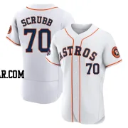 Andre Scrubb Men's Houston Astros White Authentic 2022 World Series Champions Home Jersey