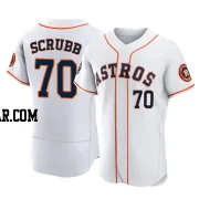 Andre Scrubb Men's Houston Astros White Authentic 2022 World Series Home Jersey