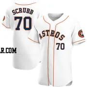 Andre Scrubb Men's Houston Astros White Authentic Home Jersey