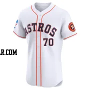 Andre Scrubb Men's Houston Astros White Elite Home Patch Jersey