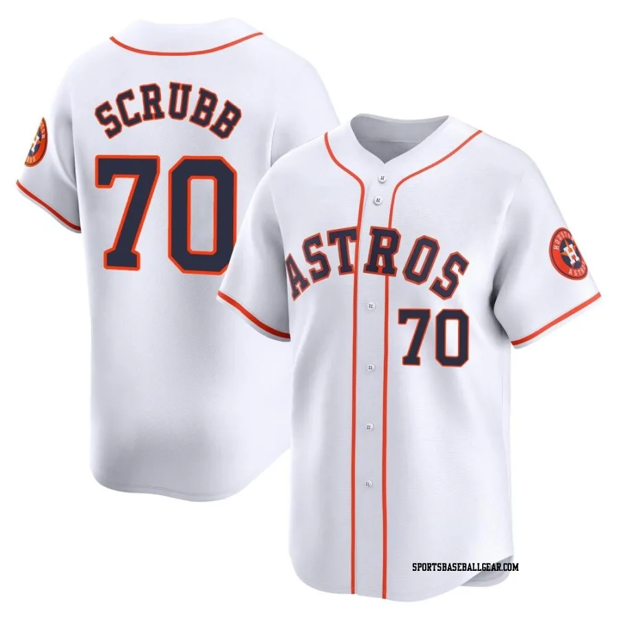 Andre Scrubb Men's Houston Astros White Limited Home Jersey