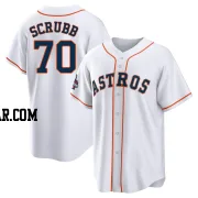 Andre Scrubb Men's Houston Astros White Replica 2022 World Series Champions Home Jersey