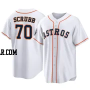 Andre Scrubb Men's Houston Astros White Replica 2022 World Series Home Jersey