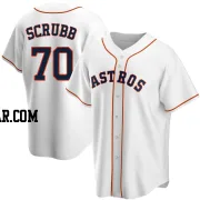 Andre Scrubb Men's Houston Astros White Replica Home Jersey