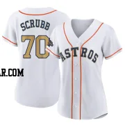 Andre Scrubb Women's Houston Astros Gold Authentic White 2023 Collection Jersey