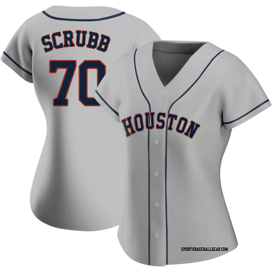 Andre Scrubb Women's Houston Astros Gray Authentic Road 2020 Jersey