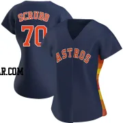 Andre Scrubb Women's Houston Astros Navy Authentic Alternate Jersey