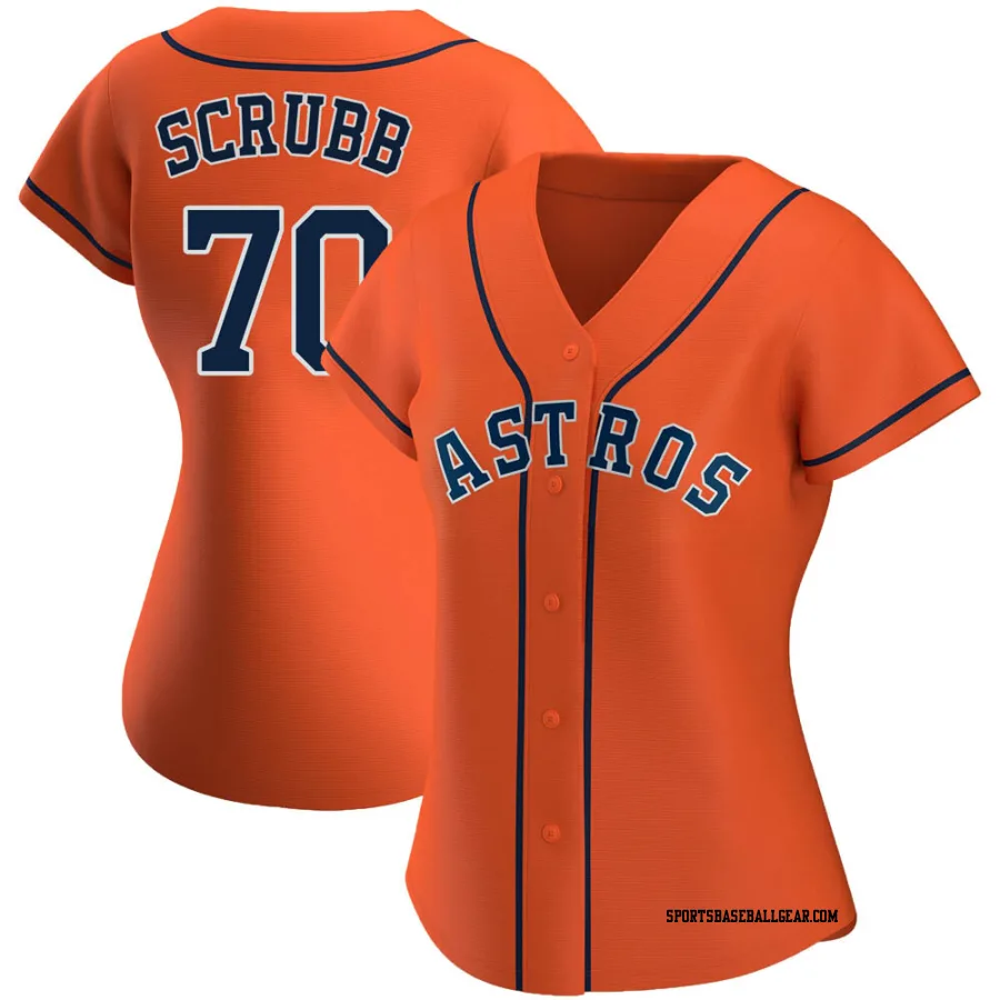 Andre Scrubb Women's Houston Astros Orange Authentic Alternate Jersey