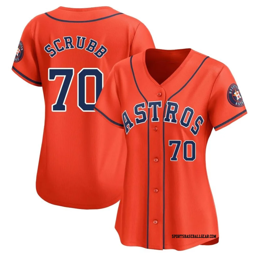 Andre Scrubb Women's Houston Astros Orange Limited Alternate Jersey