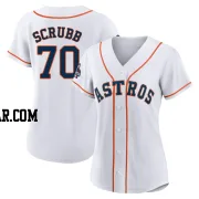 Andre Scrubb Women's Houston Astros White Authentic 2022 World Series Champions Home Jersey