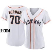 Andre Scrubb Women's Houston Astros White Authentic 2022 World Series Home Jersey