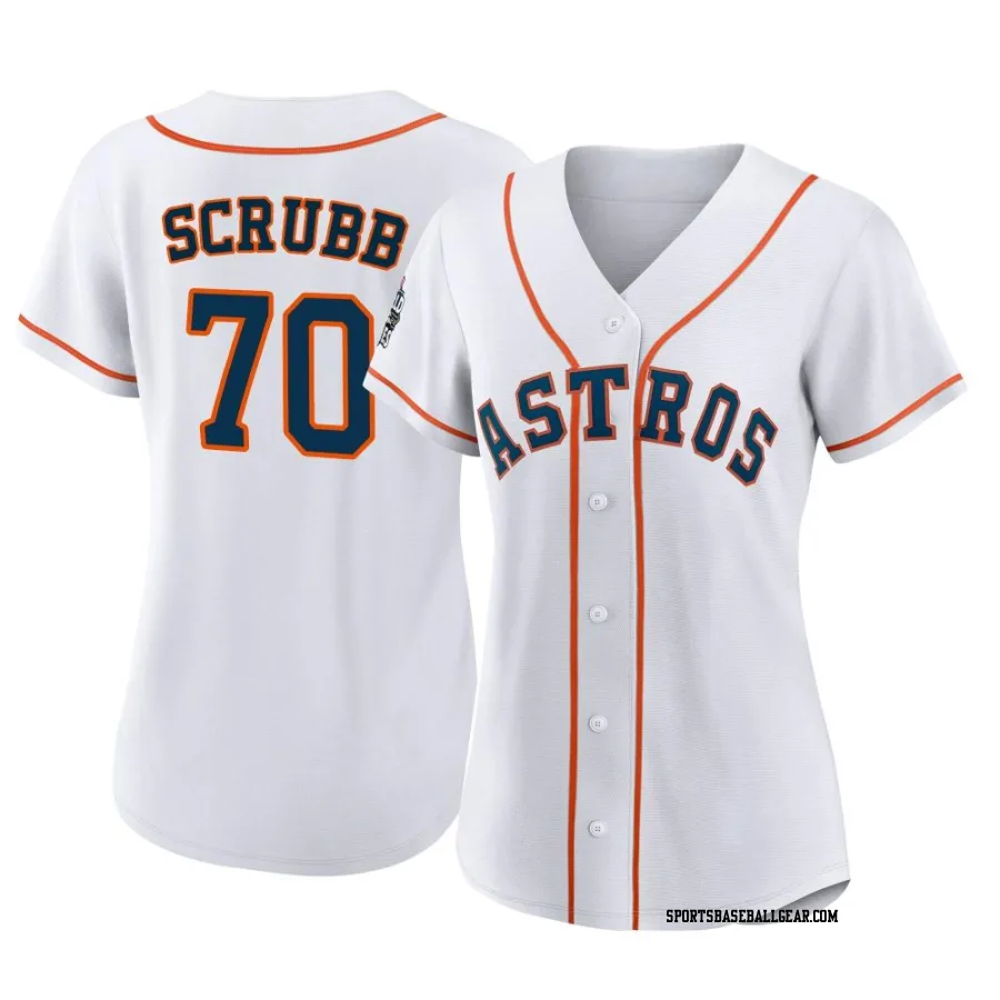 Andre Scrubb Women's Houston Astros White Authentic 2022 World Series Home Jersey