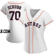 Andre Scrubb Women's Houston Astros White Replica Home Jersey