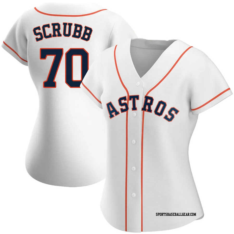 Andre Scrubb Women's Houston Astros White Replica Home Jersey