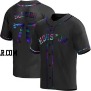 Andre Scrubb Youth Houston Astros Black Holographic Replica Alternate Jersey