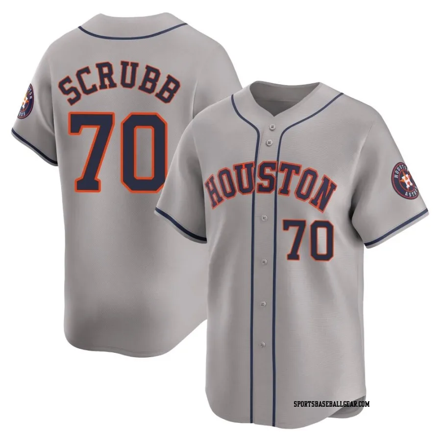 Andre Scrubb Youth Houston Astros Gray Limited Away Jersey