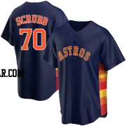 Andre Scrubb Youth Houston Astros Navy Replica Alternate Jersey