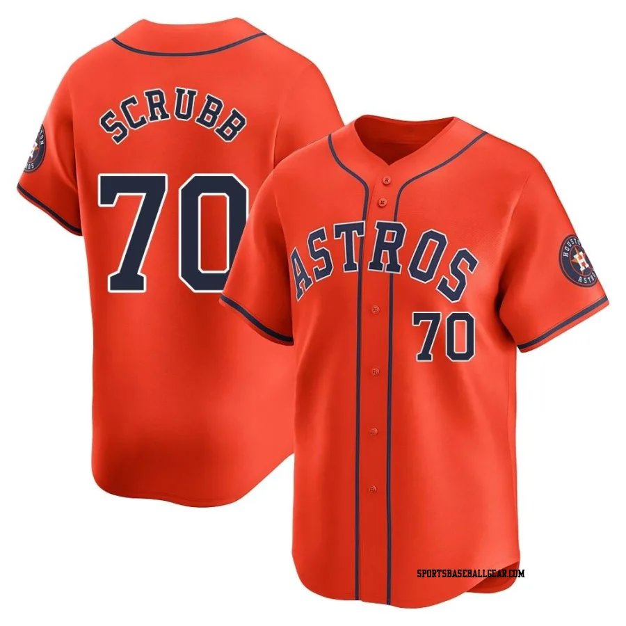 Andre Scrubb Youth Houston Astros Orange Limited Alternate Jersey