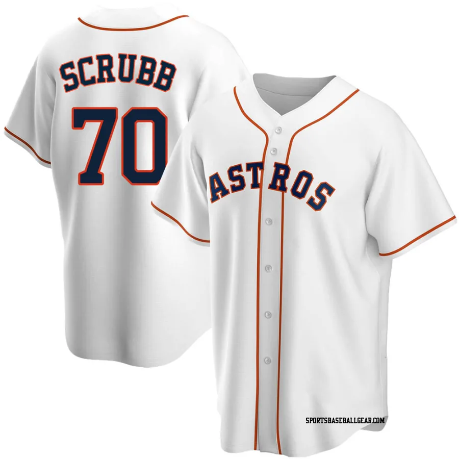 Andre Scrubb Youth Houston Astros White Replica Home Jersey