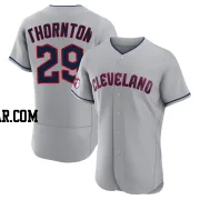 Andre Thornton Men's Cleveland Guardians Gray Authentic Road Jersey