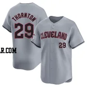 Andre Thornton Men's Cleveland Guardians Gray Limited Road Jersey