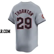 Andre Thornton Men's Cleveland Guardians Gray Limited Road Jersey