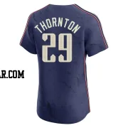 Andre Thornton Men's Cleveland Guardians Navy Elite 2024 City Connect Jersey