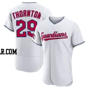 Andre Thornton Men's Cleveland Guardians White Authentic Home Jersey