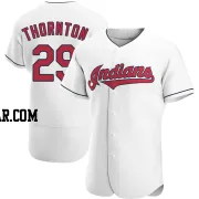 Andre Thornton Men's Cleveland Guardians White Authentic Home Jersey