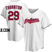 Andre Thornton Men's Cleveland Guardians White Replica Home Jersey