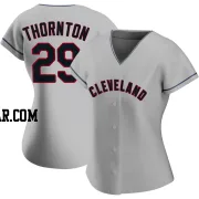 Andre Thornton Women's Cleveland Guardians Gray Authentic Road Jersey