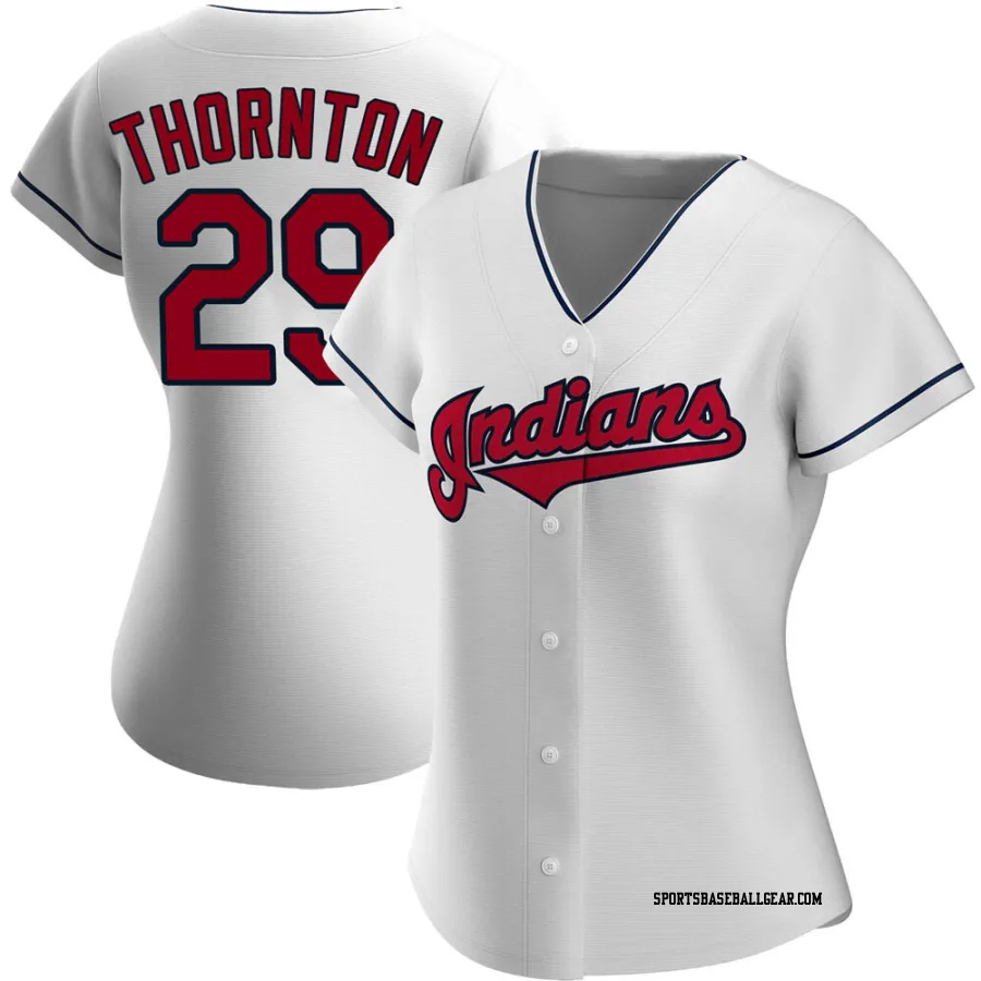 Andre Thornton Women's Cleveland Guardians White Authentic Home Jersey