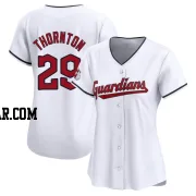 Andre Thornton Women's Cleveland Guardians White Limited Home Jersey