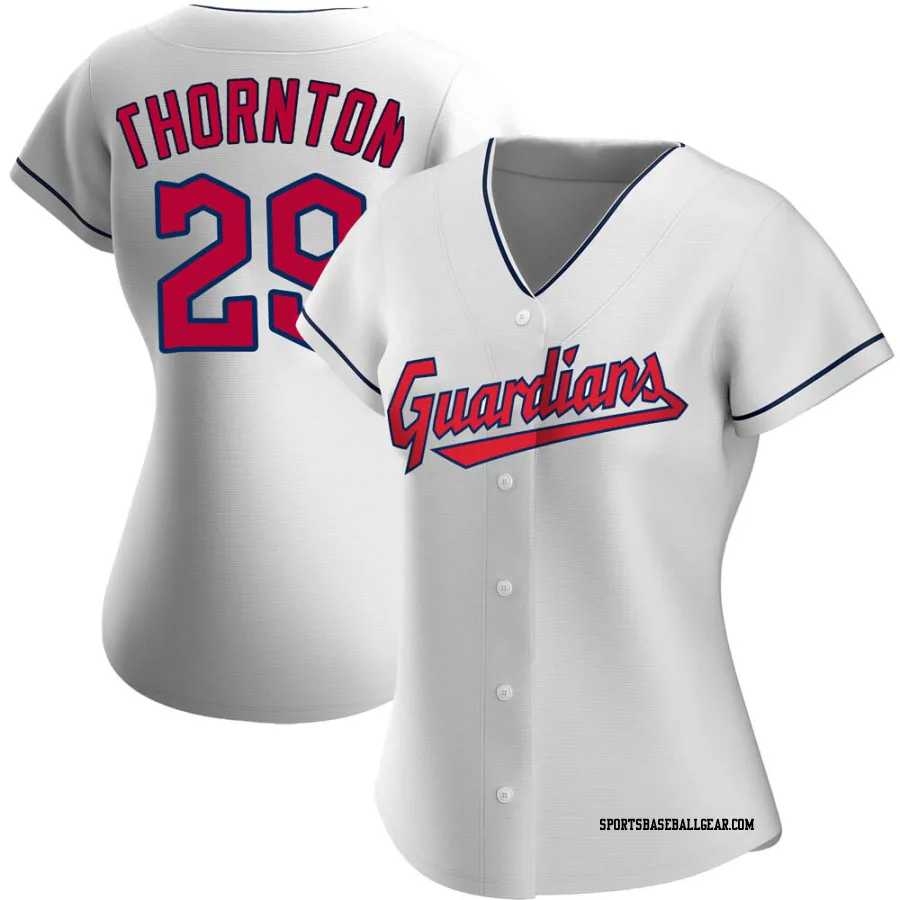 Andre Thornton Women's Cleveland Guardians White Replica Home Jersey