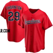 Andre Thornton Youth Cleveland Guardians Red Replica Alternate Jersey