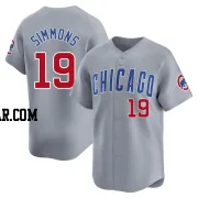 Andrelton Simmons Men's Chicago Cubs Gray Limited Road Jersey