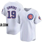 Andrelton Simmons Men's Chicago Cubs White Limited Home Jersey