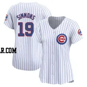 Andrelton Simmons Women's Chicago Cubs White Limited Home Jersey