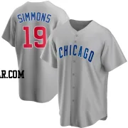 Andrelton Simmons Youth Chicago Cubs Gray Replica Road Jersey