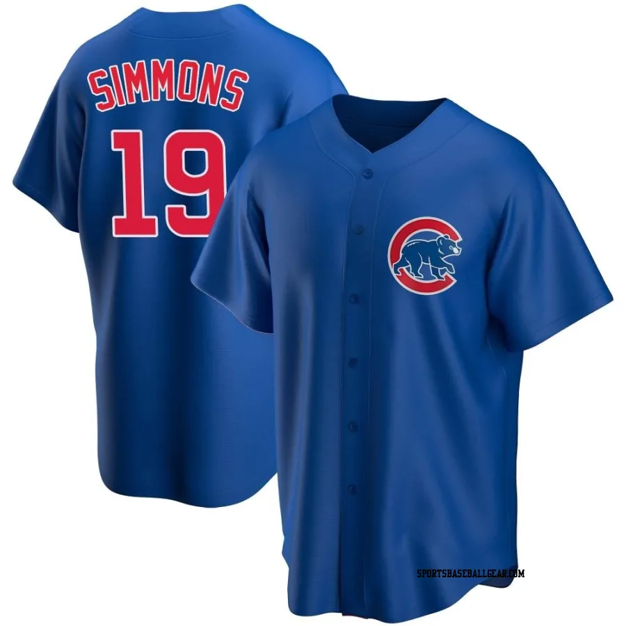 Andrelton Simmons Youth Chicago Cubs Royal Replica Alternate Jersey