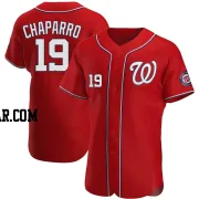 Andres Chaparro Men's Washington Nationals Red Authentic Alternate Jersey