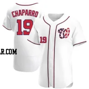 Andres Chaparro Men's Washington Nationals White Authentic Alternate Jersey