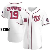 Andres Chaparro Men's Washington Nationals White Authentic Home Jersey