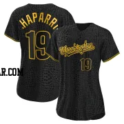 Andres Chaparro Women's Washington Nationals Black Authentic Snake Skin City Jersey