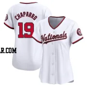 Andres Chaparro Women's Washington Nationals White Limited Home Jersey