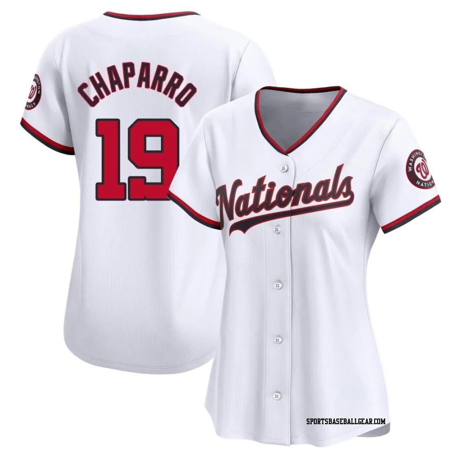 Andres Chaparro Women's Washington Nationals White Limited Home Jersey