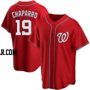 Andres Chaparro Youth Washington Nationals Red Replica Alternate Jersey